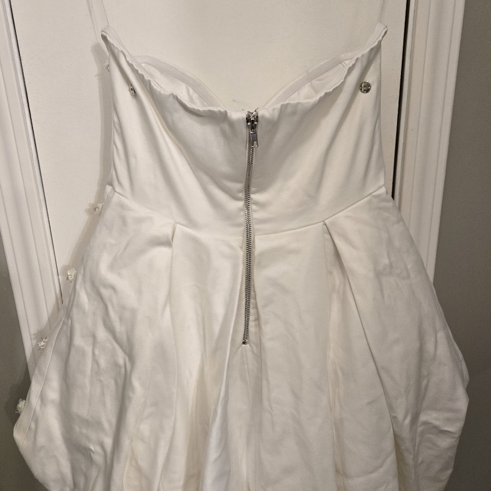 Fashion Nova Luxe Hollie Embellished Mini Dress Size Med White - Picture 11 of 14